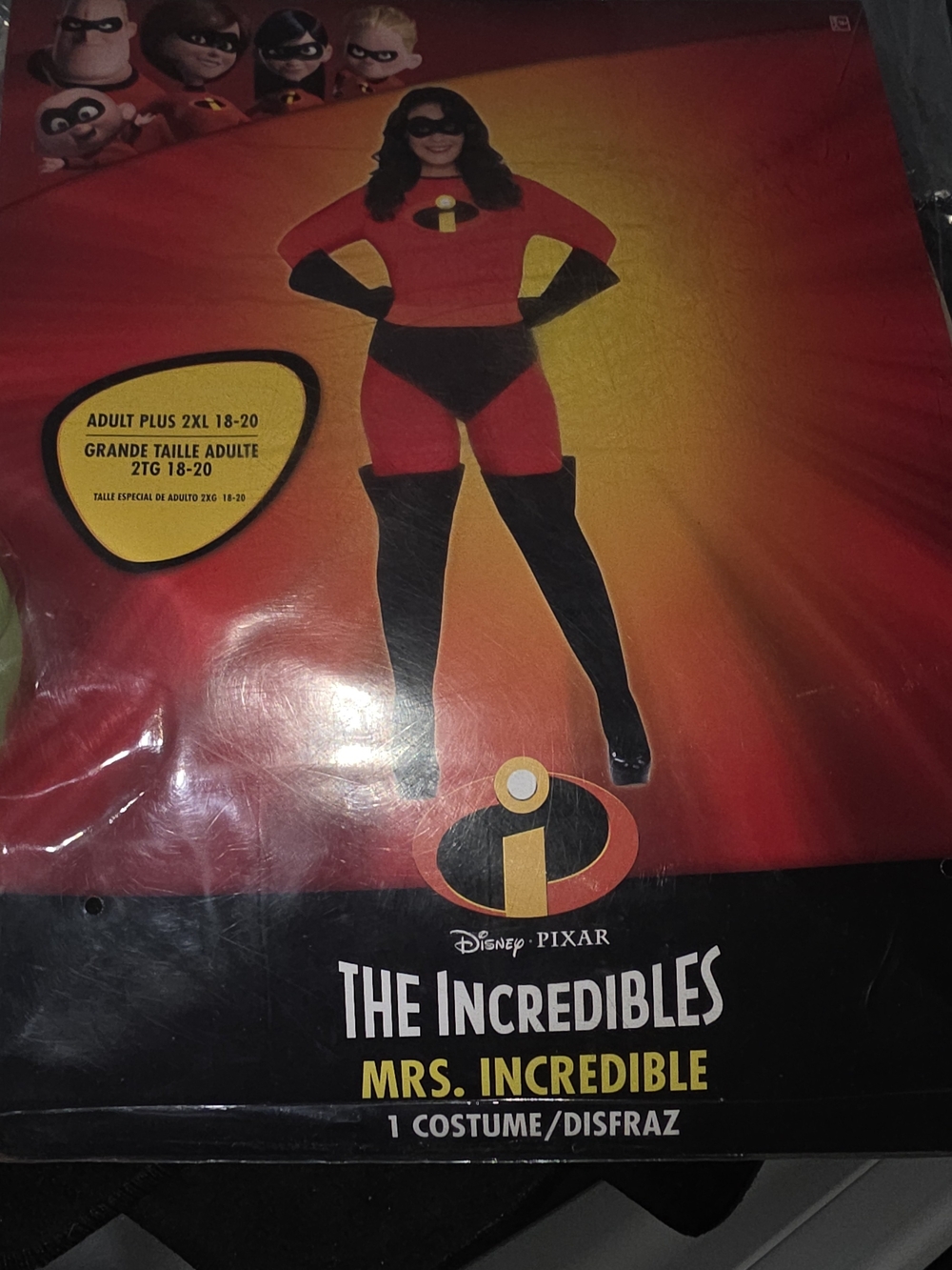 Disney Pixar The Incredibles Mrs. Incredible Costume - Red & Black